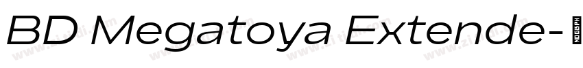 BD Megatoya Extende字体转换